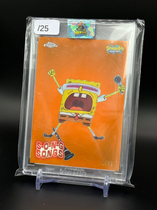2025 Topps Chrome Spongebob Goofy Goober Rock 10/25