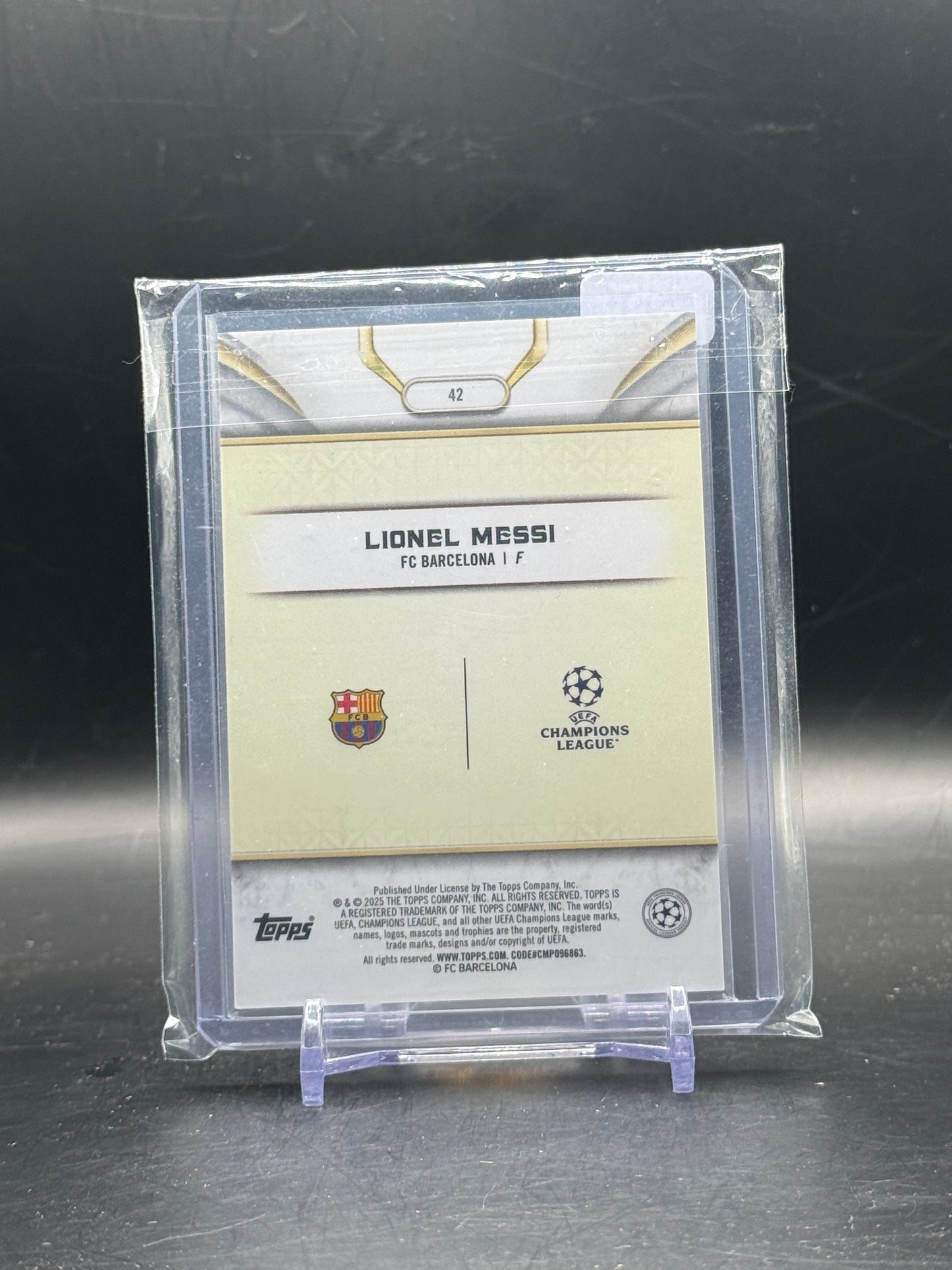 2024-25 Topps Reverence UCC Lionel Messi FC Barcelona Green Variation 13/99
