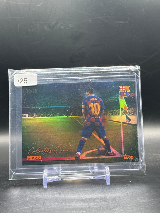 2025-26 Topps FC Barcelona Team Set Lionel Messi Collectors Corner 10/25