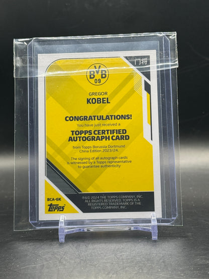 2023-24 Topps Borussia Dortmund China Edition Gregor Kobel Auto