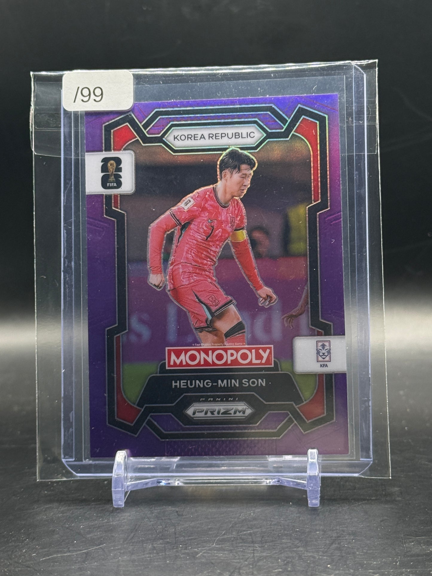 2026 Panini Monopoly Prizm World Cup Heung-Min Son Korea Republic Purple 81/99