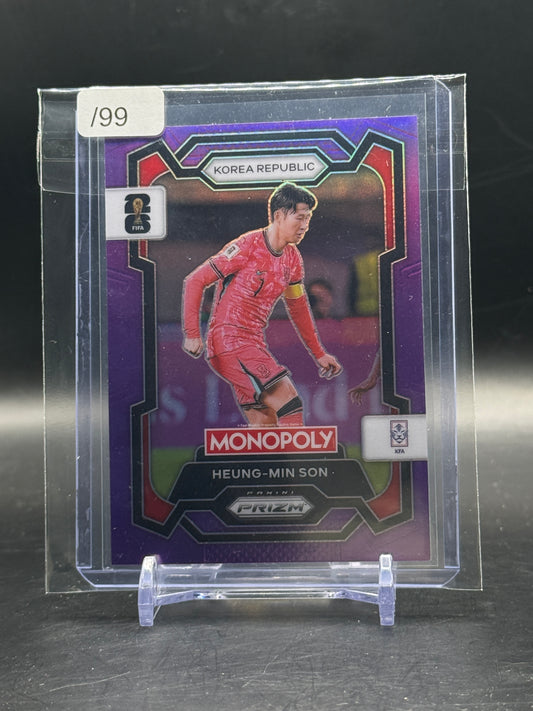 2026 Panini Monopoly Prizm World Cup Heung-Min Son Korea Republic Purple 81/99