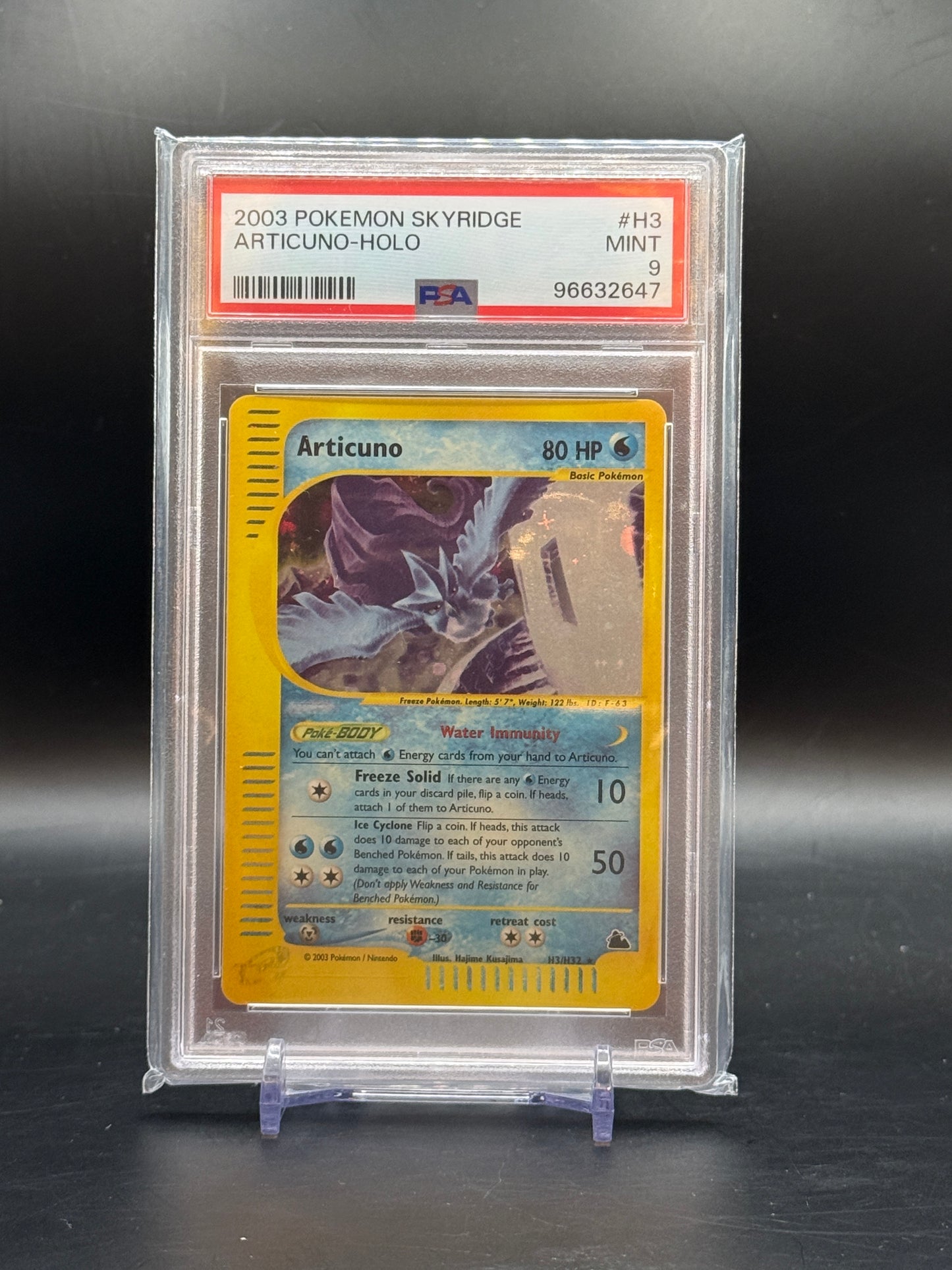 2003 Pokemon Skyridge Articuno-Holo PSA 9 96632647