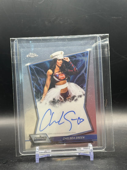 2026 Topps Chrome WWE Chelsea Green Blue Brand Auto