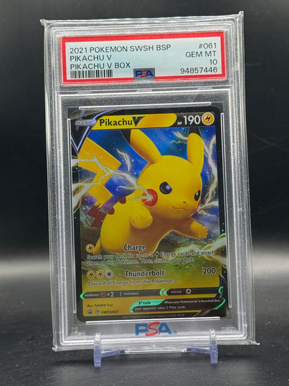Pokemon Pikachu V (SWSH 061) PSA 10 94857446