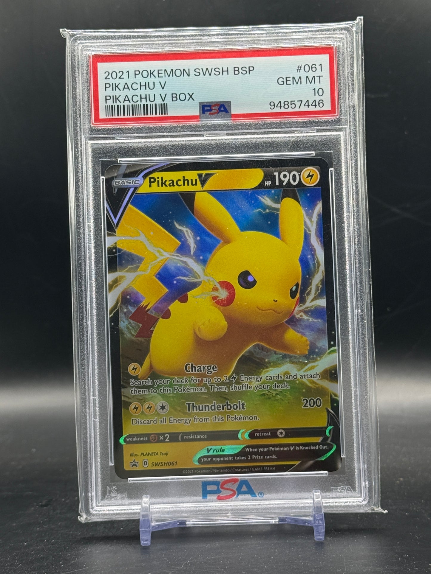 Pokemon Pikachu V (SWSH 061) PSA 10 94857446