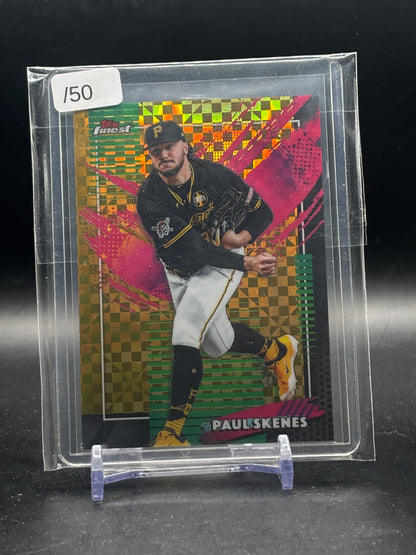 2026 Topps Finest MLB Paul Skenes Pittsburgh Pirats Gold Geometric 10/50