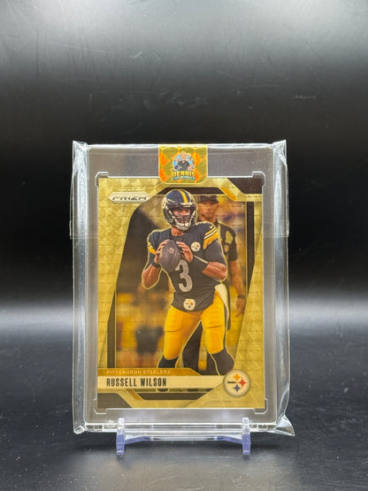 2024 Panini Primz NFL Russel Wilson Pittsburgh Steelers Gold Vinyl 5/5