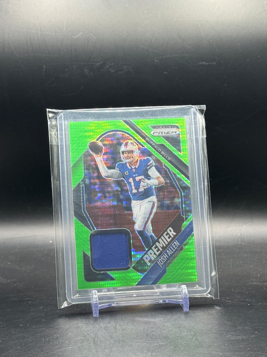 2025 Panini Prizm NFL Josh Allen Buffalo Bills Green Patch