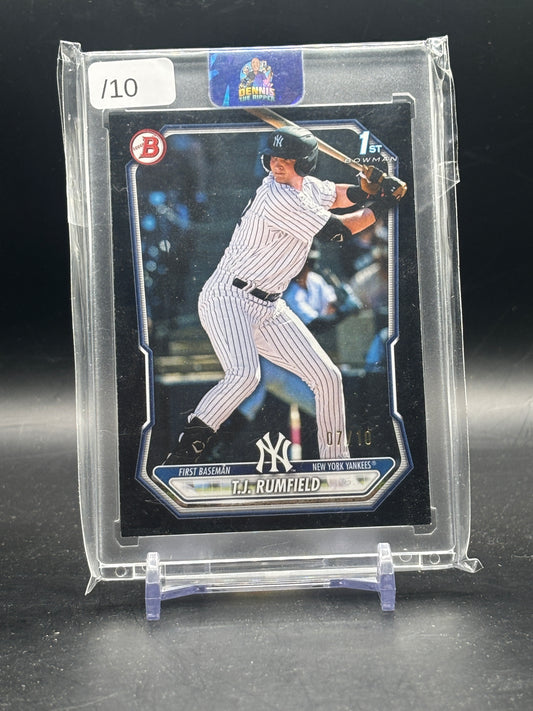2026 Topps Bowman MLB T.J. Rumfield New York Yankees Black 07/10