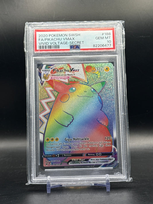 Pokemon Pikachu VMAX (VIV 188) PSA 10 82206477