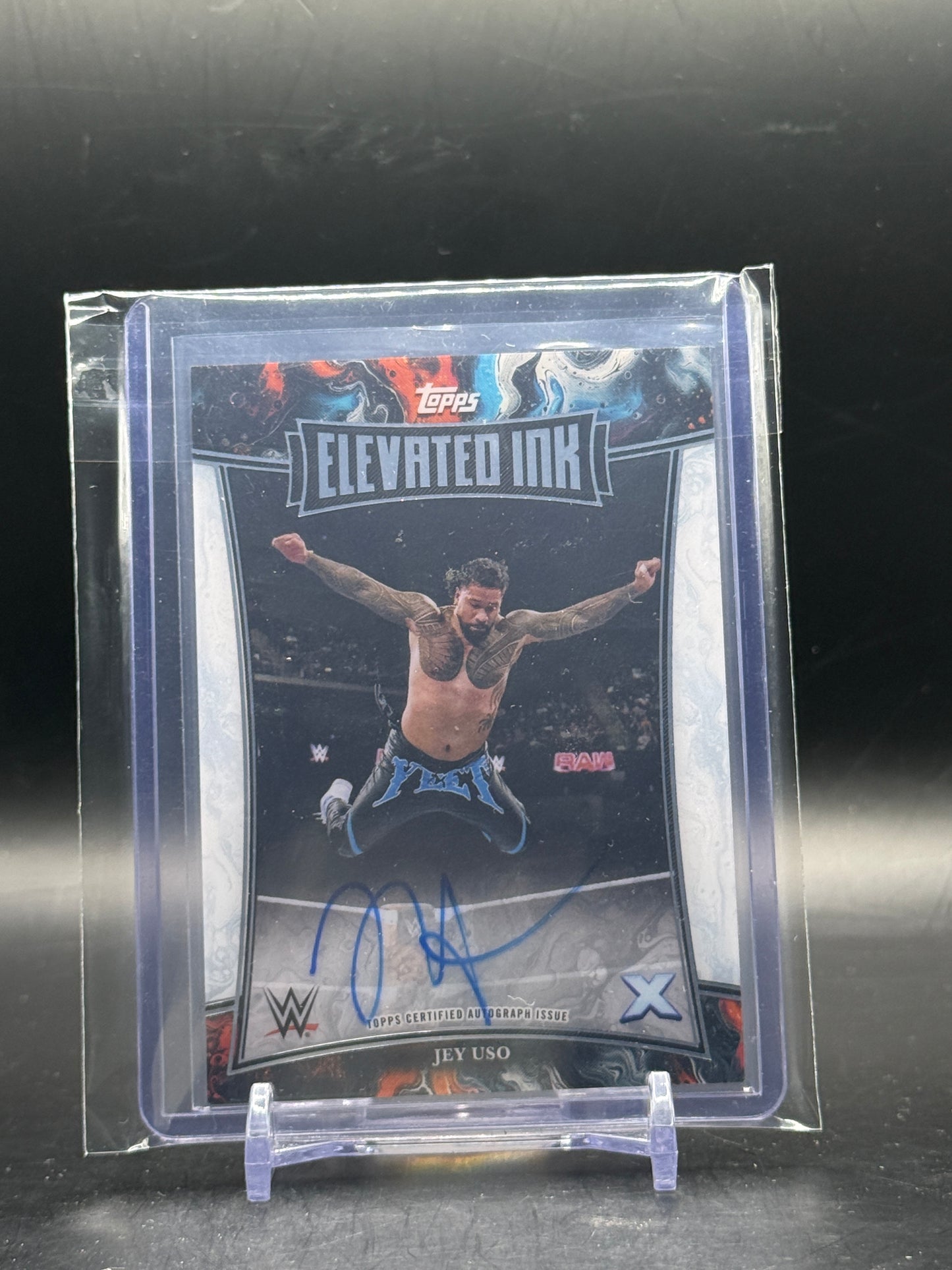 2025 Topps Exalted WWE Jey Uso Elevated Ink Auto