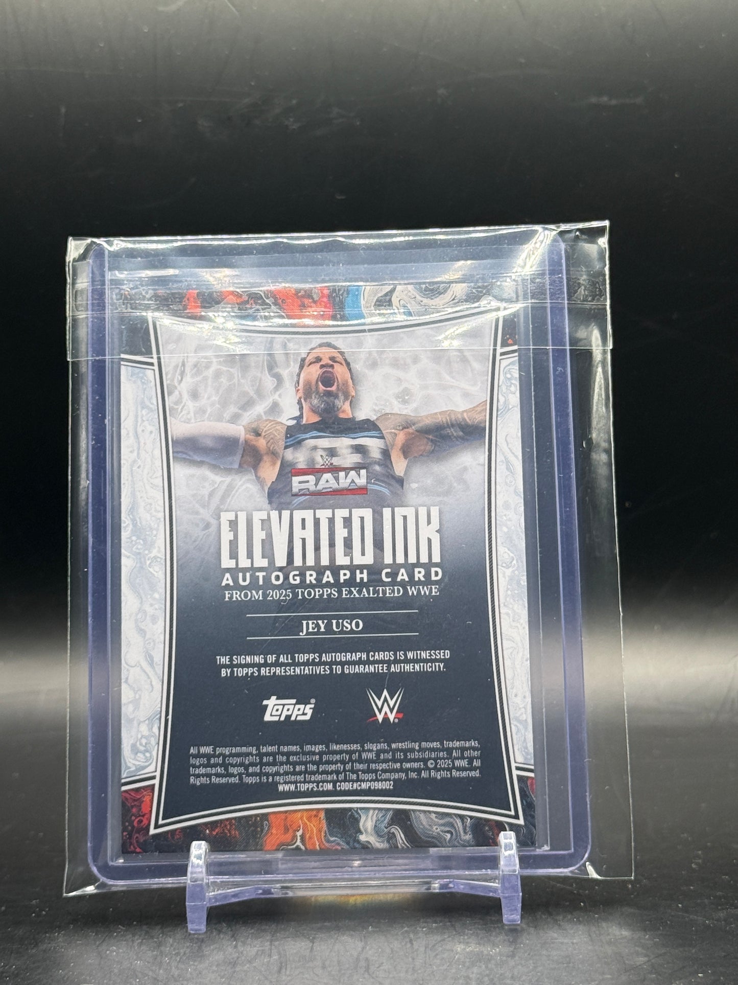 2025 Topps Exalted WWE Jey Uso Elevated Ink Auto