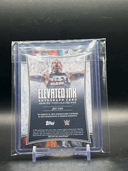 2025 Topps Exalted WWE Jey Uso Elevated Ink Auto