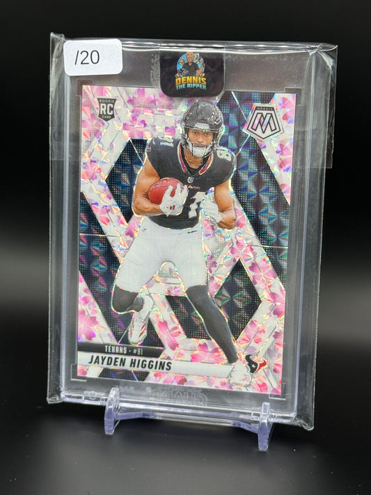 2025 Panini Mosaic NFL Jayden Higgins Houston Texans Cherry Blossom 09/20