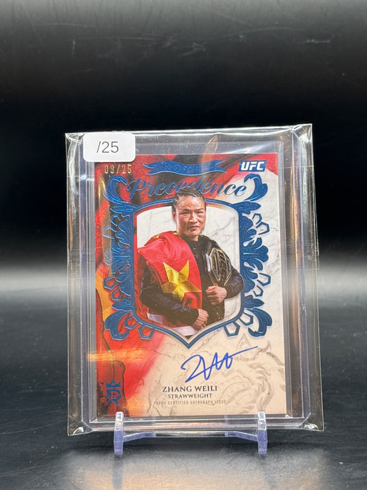 2025 Topps Royalty Collection UFC Zhang Weili Auto 9/25