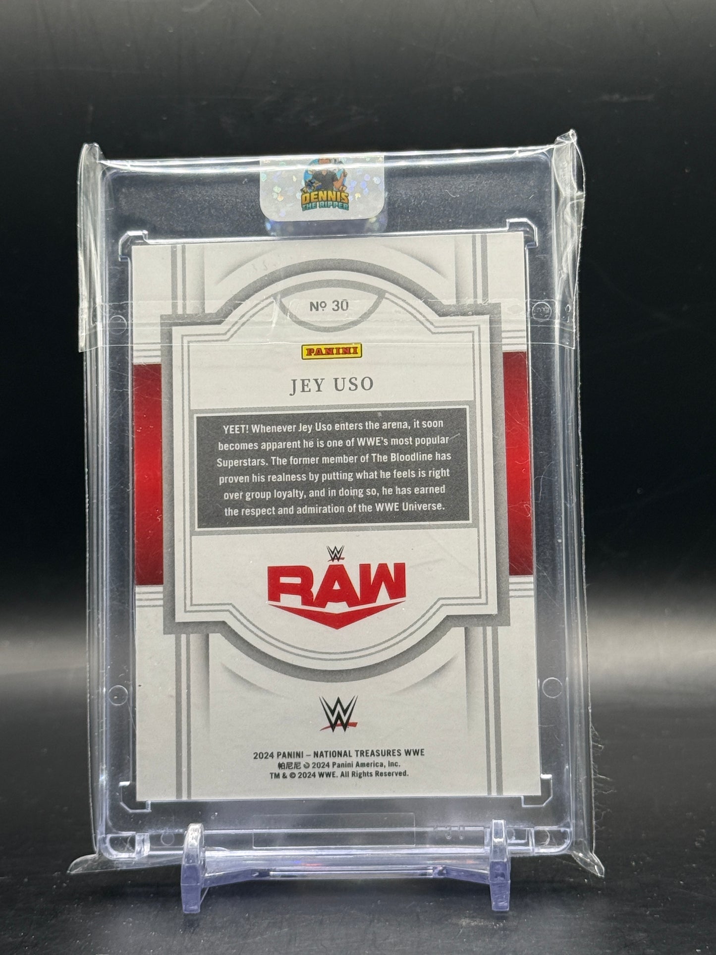 2024 Panini National Treasures WWE Jey Uso 1/1