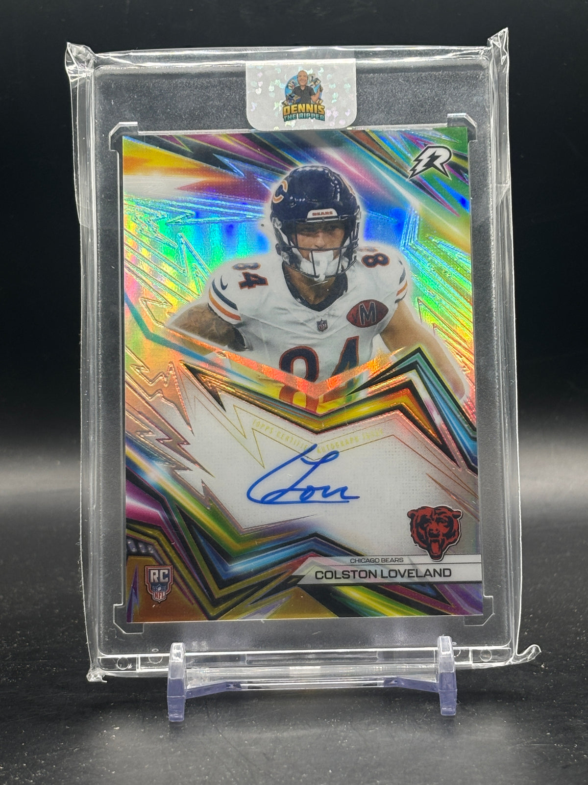 2025 Topps Resurgence Colston Loveland Chicago Bears Neon Initiates Auto