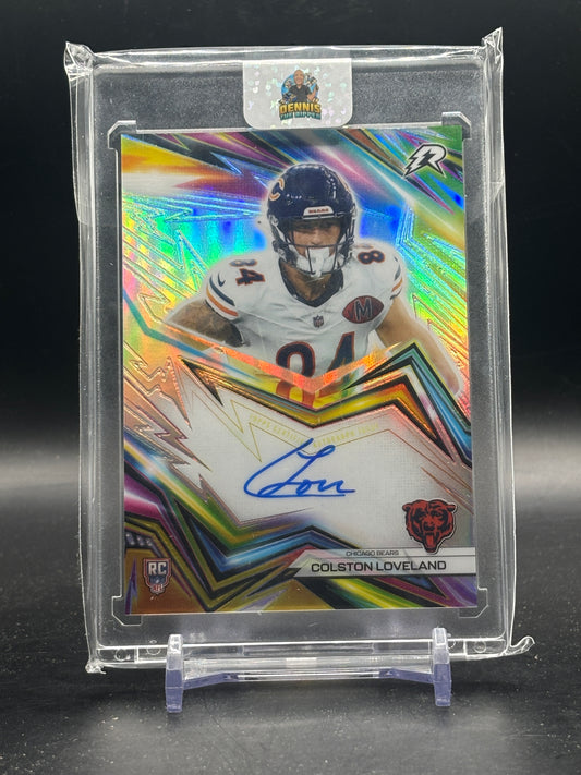 2025 Topps Resurgence Colston Loveland Chicago Bears Neon Initiates Auto