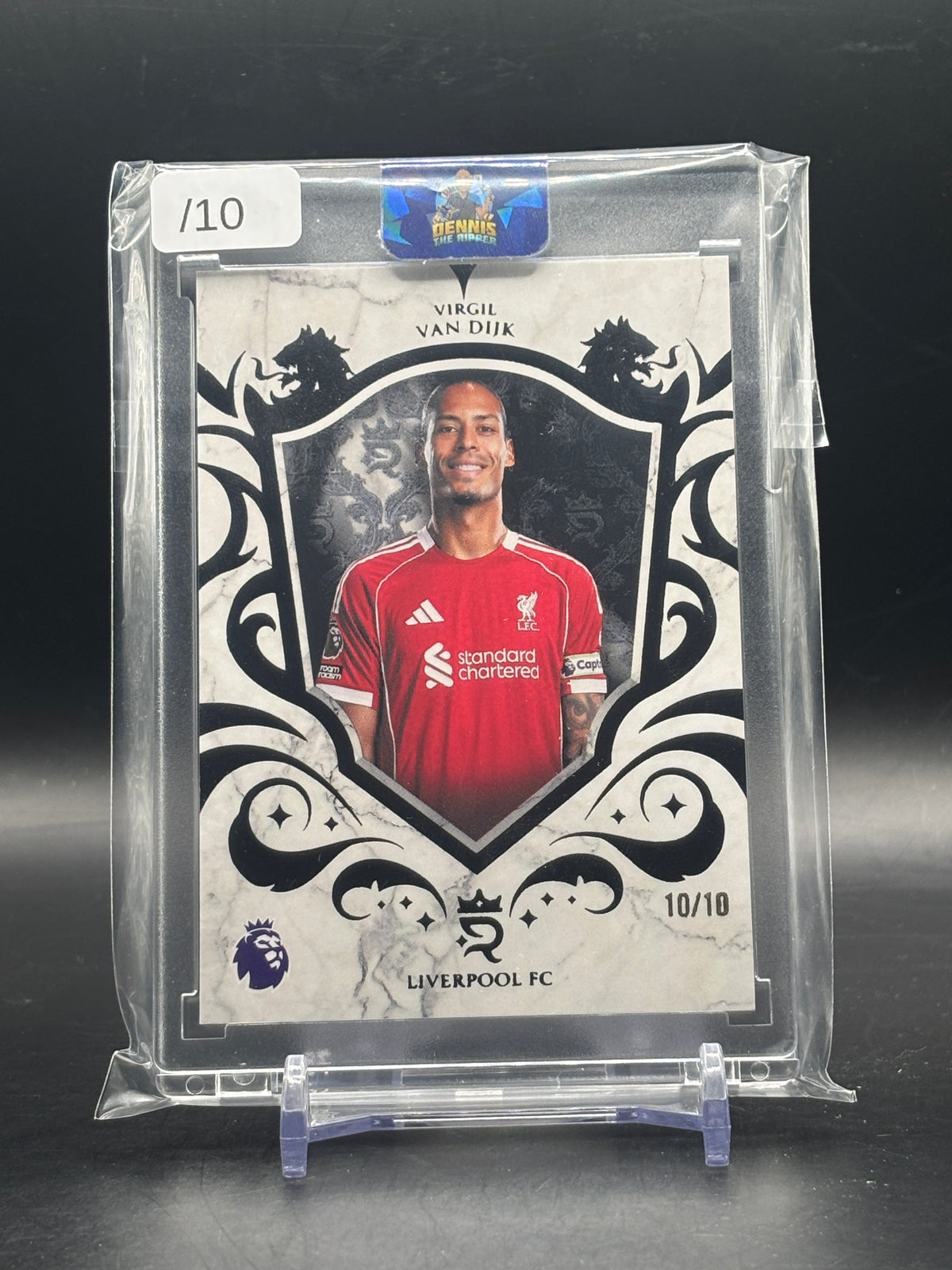 2025-26 Topps Royalty Premier League Virgil Van Dijk Liverpool FC Black 10/10