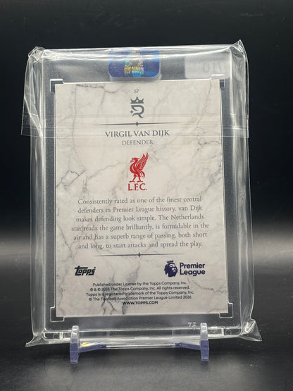 2025-26 Topps Royalty Premier League Virgil Van Dijk Liverpool FC Black 10/10