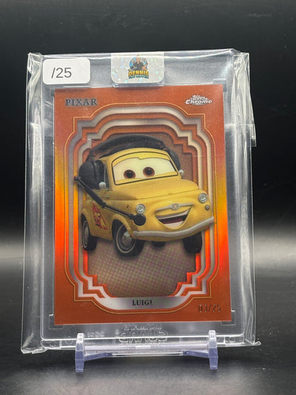 2024 Topps Chrome Disney Luigi Orange 03/25
