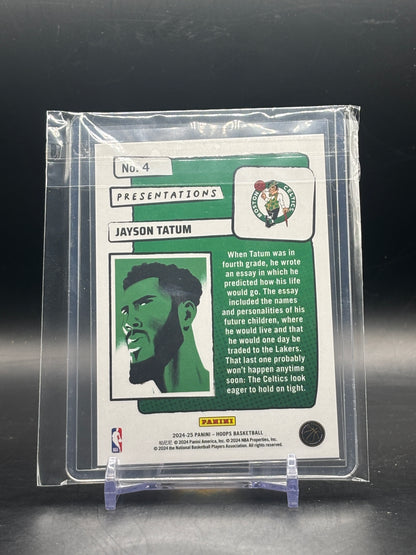 2024-25 Panini Hoops NBA Jayson Tatum Boston Celtics Presentation