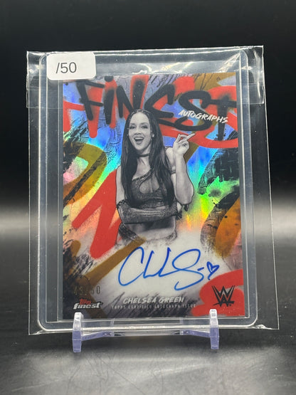 2025 Topps Finest WWE Chelsea Green Gold Auto 43/50