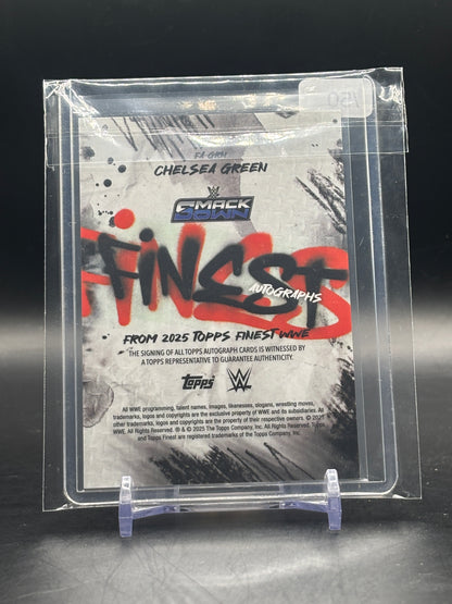 2025 Topps Finest WWE Chelsea Green Gold Auto 43/50
