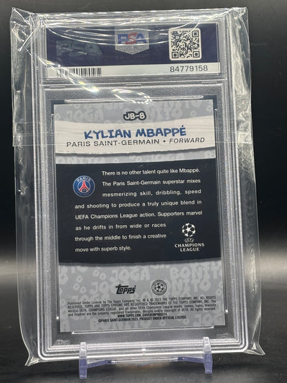 2022-23 Topps Chrome UCC Kylian Mbappe Paris Saint Germain Joga Bonito PSA 10 84779158