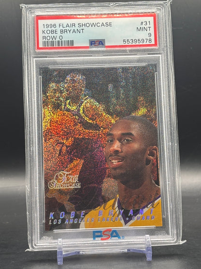 1996 Flair Showcase Kobe Bryant Los Angeles Lakers Row 0 PSA 9 55395978