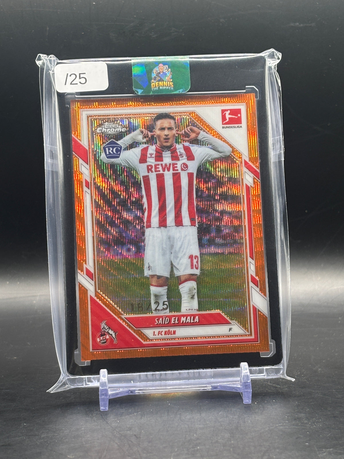 2025-26 Topps Chrome Bundesliga Said El Mala 1. Fc Köln Orange Wave 18/25