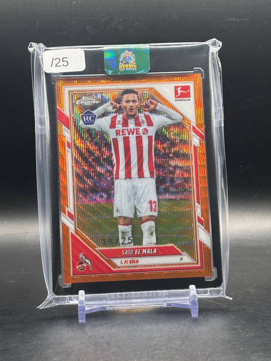 2025-26 Topps Chrome Bundesliga Said El Mala 1. Fc Köln Orange Wave 18/25