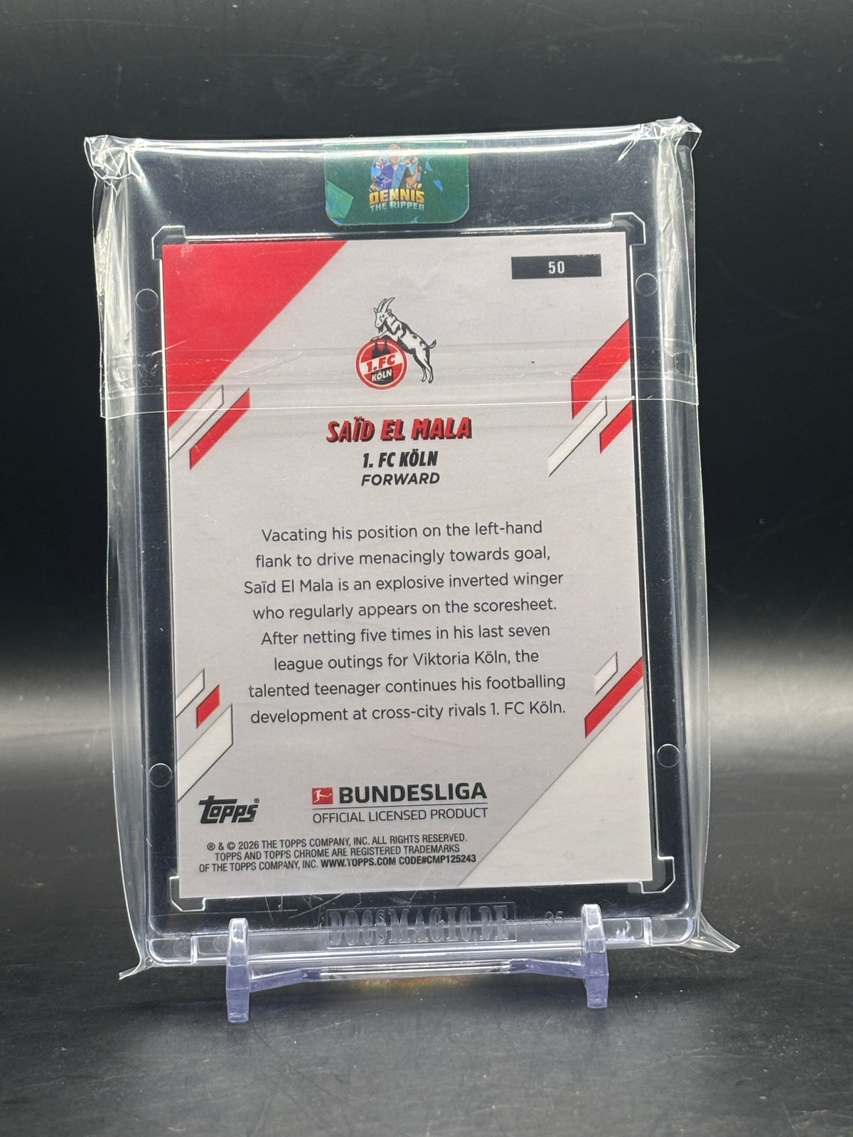 2025-26 Topps Chrome Bundesliga Said El Mala 1. Fc Köln Orange Wave 18/25