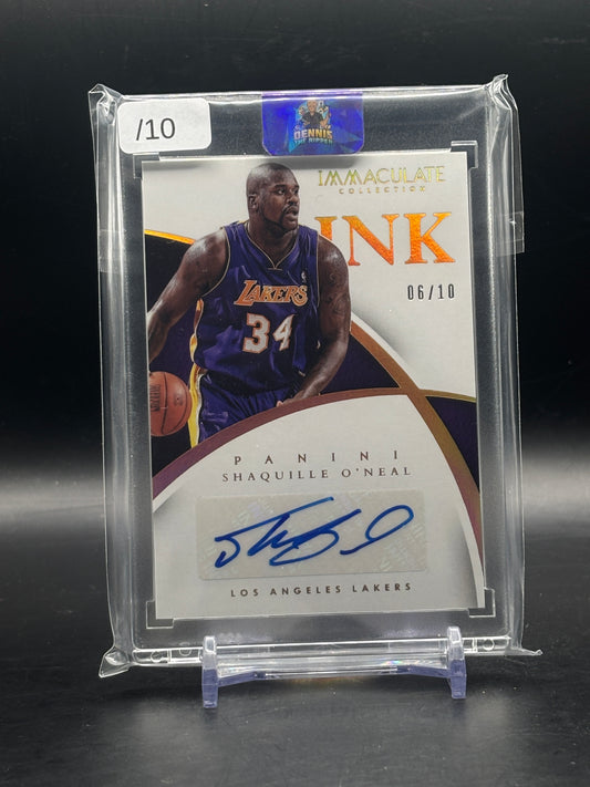 2014-15 Panini Immaculate NBA Shaquille O´Neal Los Angeles Lakers Gold Auto 06/10