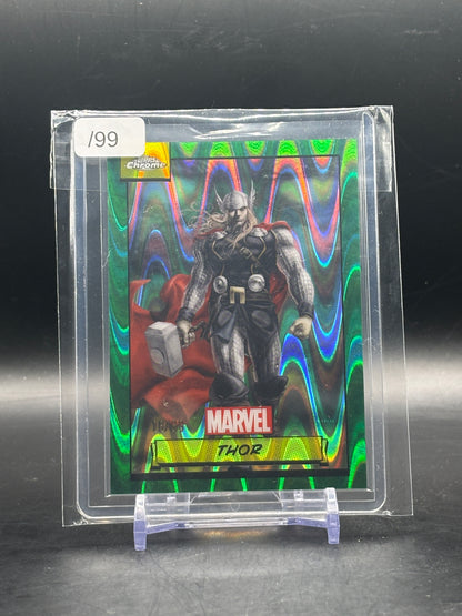 2024 Topps Chrome Marvel Thor Green Lava 13/99