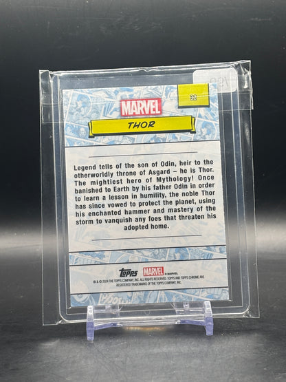 2024 Topps Chrome Marvel Thor Green Lava 13/99