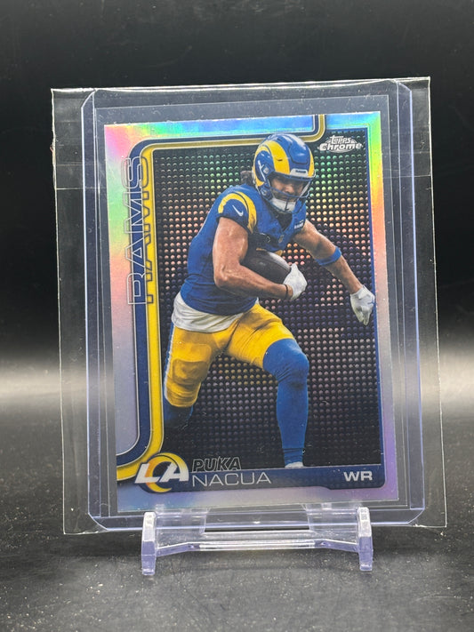 2025 Topps Chrome NFL Puka Nacua Los Angeles Rams Lightboard
