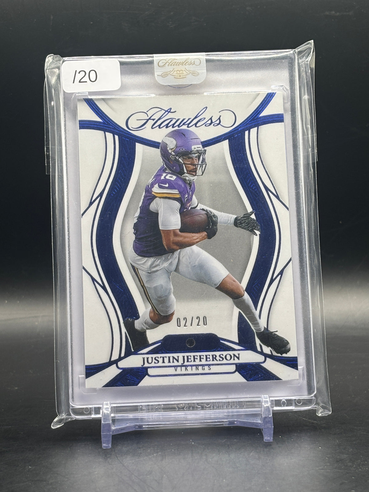 2025 Panini Flawless NFL Justin Jefferson Minnesota Vikings Sapphire 02/20