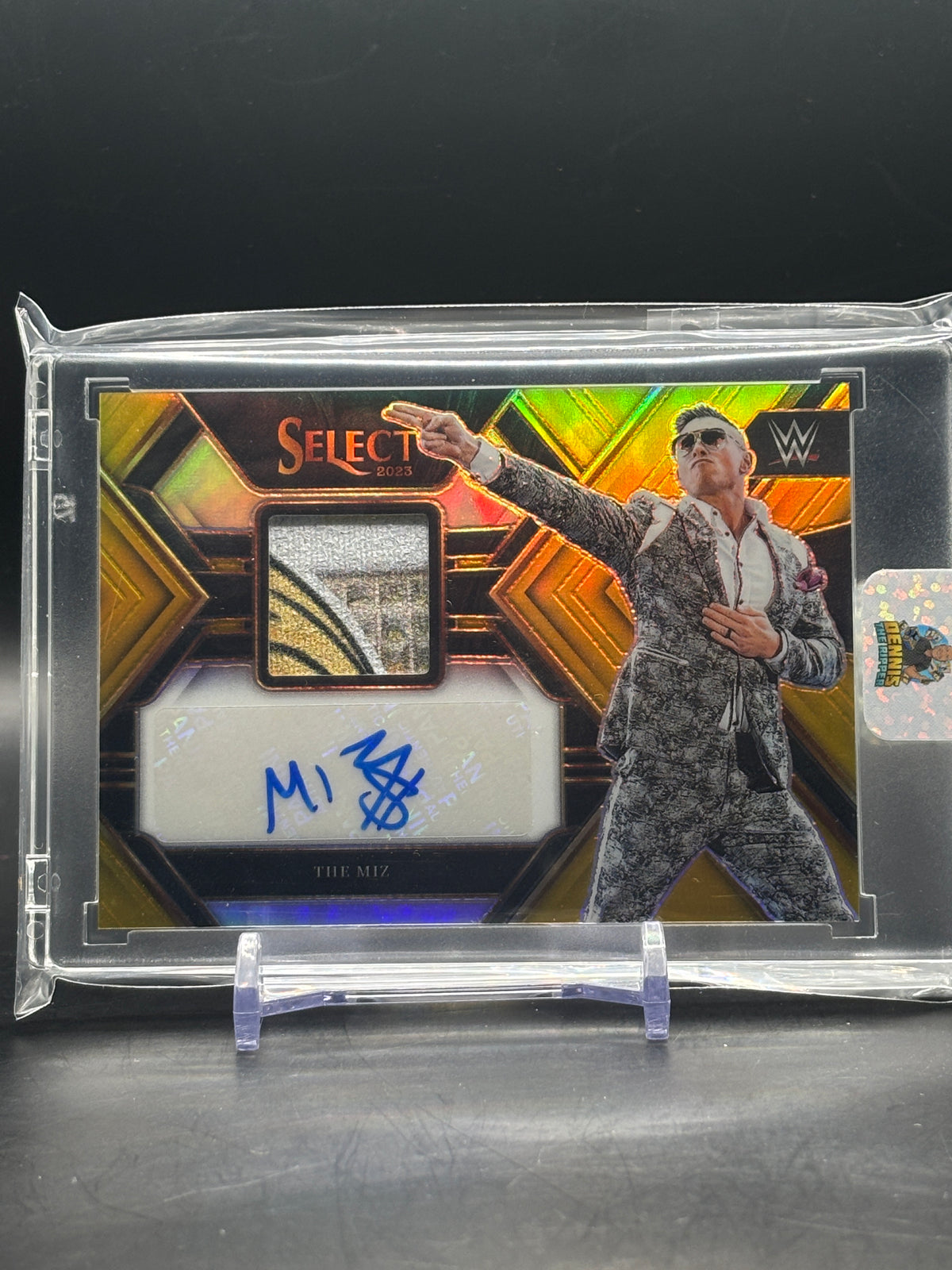 2023 Panini Select WWE The Miz Gold Patch Auto 05/10