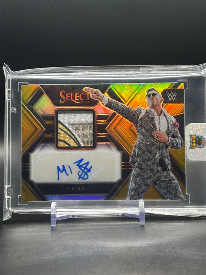 2023 Panini Select WWE The Miz Gold Patch Auto 05/10