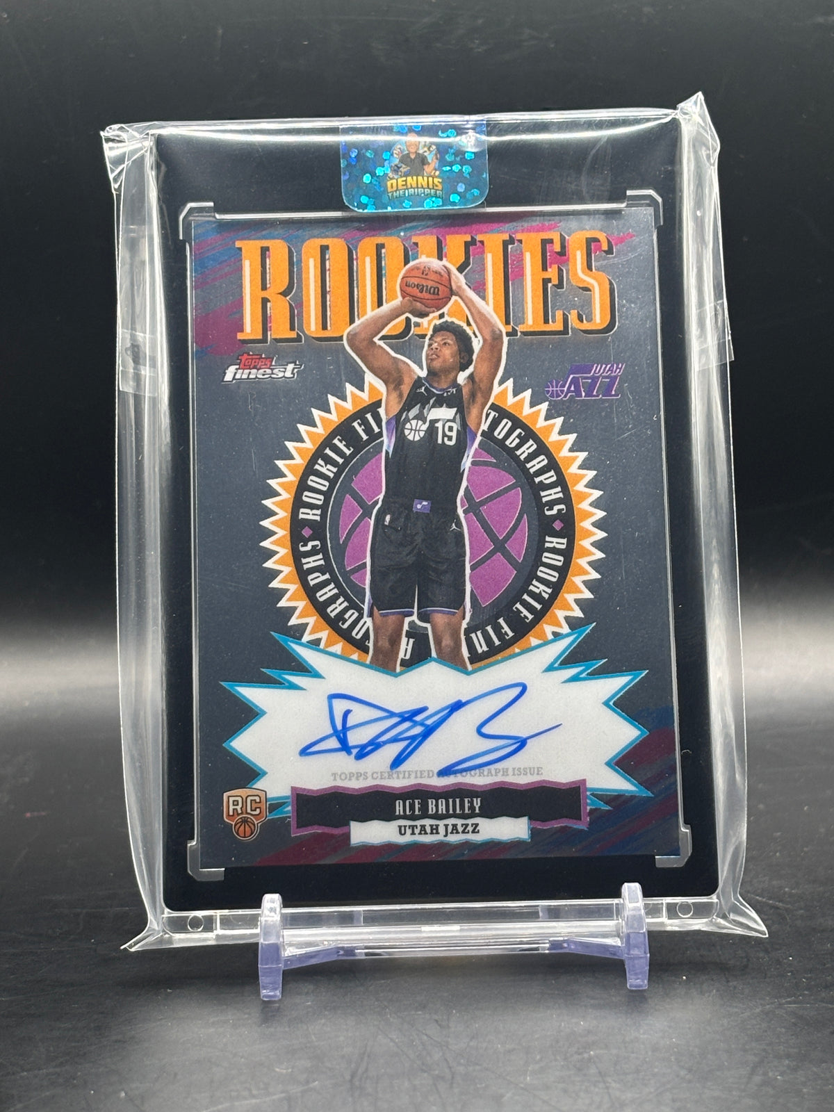 2025-26 Topps Finest NBA Ace Bailey Utah Jazz Auto