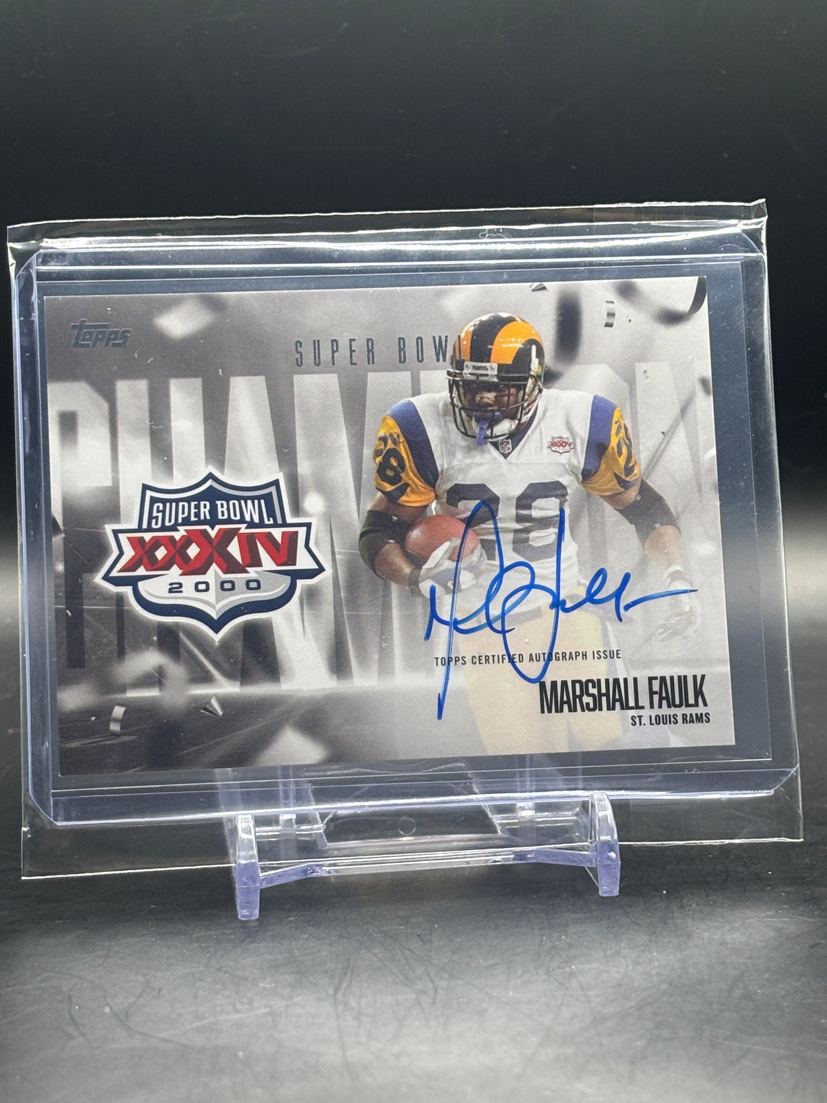 2026 Topps Flagship NFL Marshall Faulk St. Louis Rams Super Bowl Auto