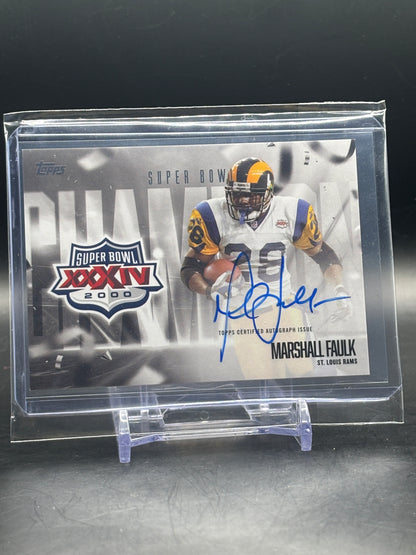 2026 Topps Flagship NFL Marshall Faulk St. Louis Rams Super Bowl Auto