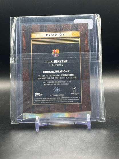 2025-26 Topps Deco UCC Quim Junyent FC Barcelona Orange Auto 15/25