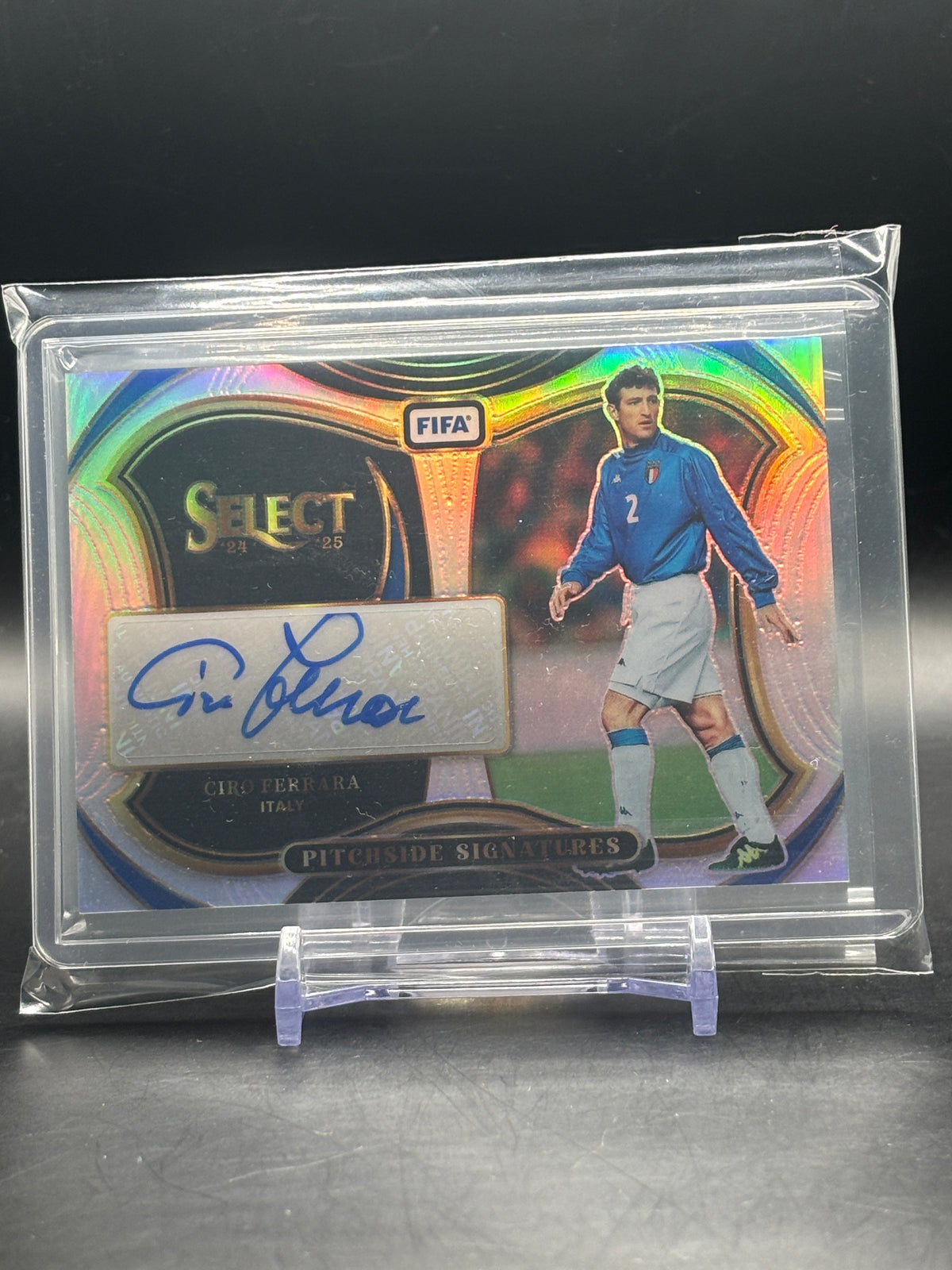 2024-25 Panini Select Soccer Ciro Ferrera Italy Silver Auto