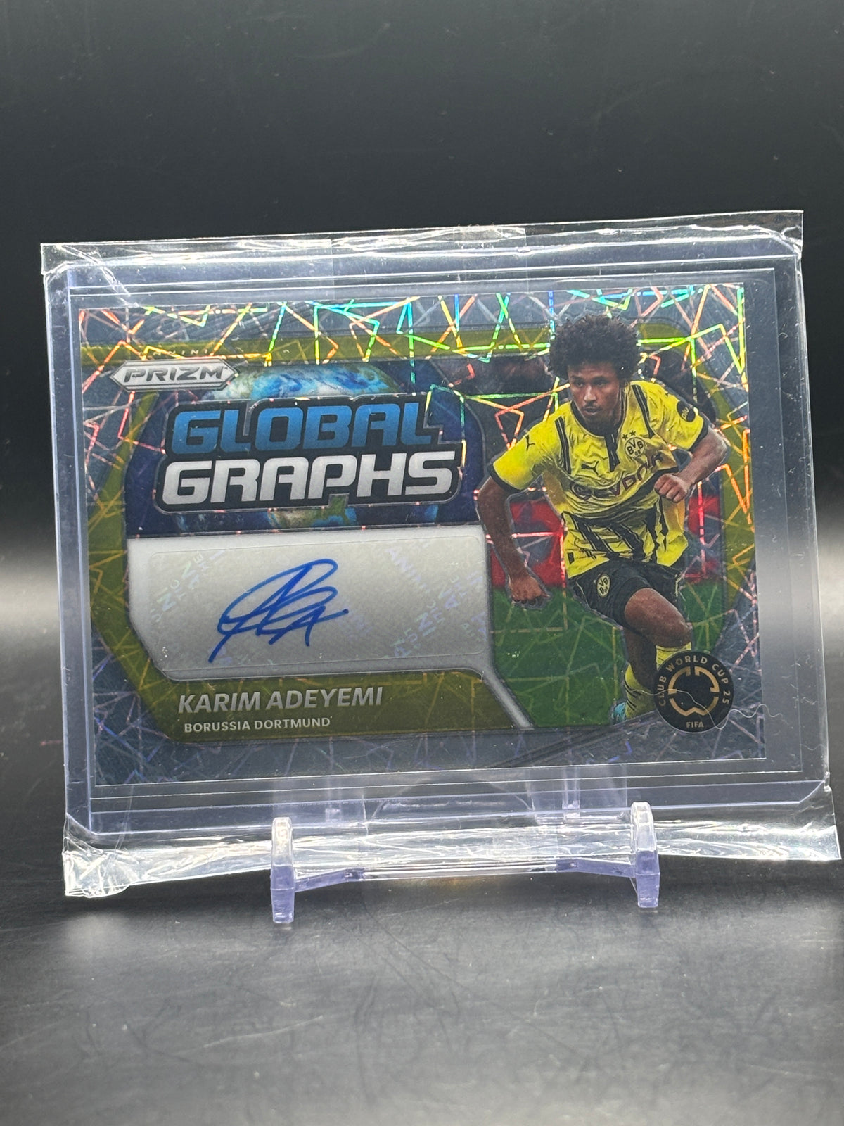 2025 Panini Prizm Club World Cup Karim Adeyemi Borussia Dortmund Lazer Auto