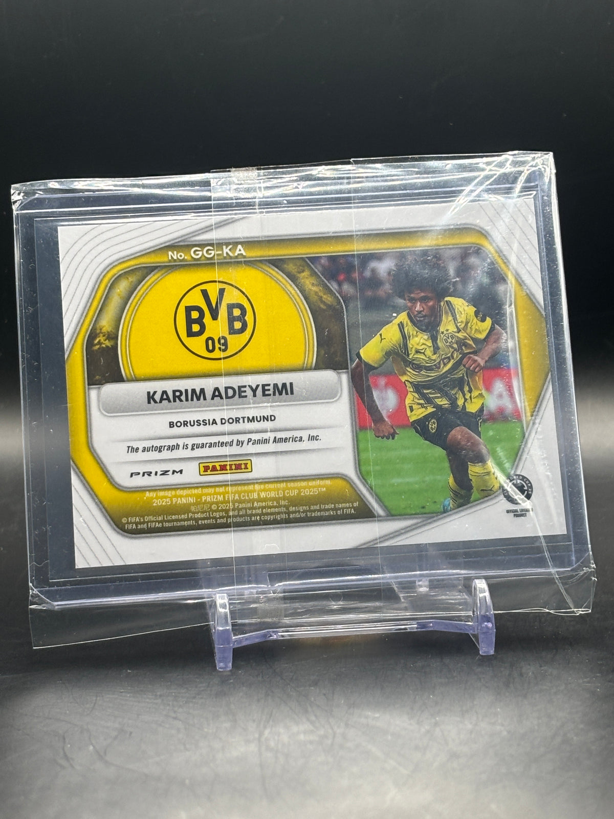 2025 Panini Prizm Club World Cup Karim Adeyemi Borussia Dortmund Lazer Auto