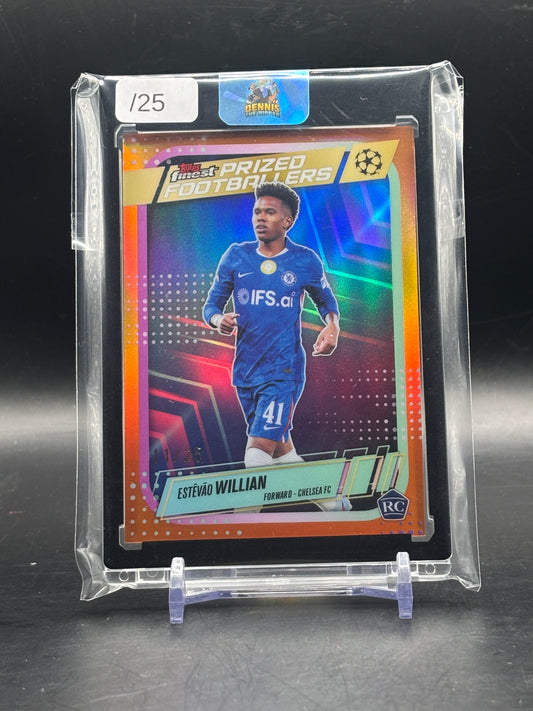 2025-26 Topps Finest UCC Estevao Williams Chelsea FC Orange Prized Footballers 11/25