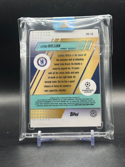 2025-26 Topps Finest UCC Estevao Williams Chelsea FC Orange Prized Footballers 11/25